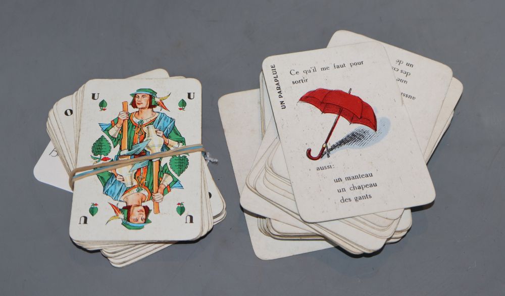 A collection of French and other playing cards